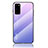 Custodia Silicone Specchio Laterale Sfumato Arcobaleno Cover LS1 per Samsung Galaxy S20 5G Lavanda
