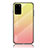 Custodia Silicone Specchio Laterale Sfumato Arcobaleno Cover LS1 per Samsung Galaxy S20 Plus 5G Giallo