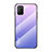 Custodia Silicone Specchio Laterale Sfumato Arcobaleno Cover LS1 per Xiaomi Poco M3 Lavanda