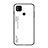 Custodia Silicone Specchio Laterale Sfumato Arcobaleno Cover LS1 per Xiaomi Redmi 9C Bianco