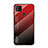 Custodia Silicone Specchio Laterale Sfumato Arcobaleno Cover LS1 per Xiaomi Redmi 9C Rosso