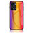 Custodia Silicone Specchio Laterale Sfumato Arcobaleno Cover LS2 per OnePlus Nord 2T 5G Arancione