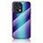 Custodia Silicone Specchio Laterale Sfumato Arcobaleno Cover LS2 per Oppo Find X5 Pro 5G