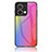 Custodia Silicone Specchio Laterale Sfumato Arcobaleno Cover LS2 per Oppo Reno8 5G