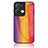 Custodia Silicone Specchio Laterale Sfumato Arcobaleno Cover LS2 per Oppo Reno8 Pro+ Plus 5G Arancione