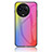Custodia Silicone Specchio Laterale Sfumato Arcobaleno Cover LS2 per Realme V50 5G Rosa