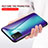 Custodia Silicone Specchio Laterale Sfumato Arcobaleno Cover LS2 per Samsung Galaxy A02s