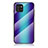 Custodia Silicone Specchio Laterale Sfumato Arcobaleno Cover LS2 per Samsung Galaxy A03