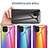Custodia Silicone Specchio Laterale Sfumato Arcobaleno Cover LS2 per Samsung Galaxy A03