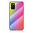 Custodia Silicone Specchio Laterale Sfumato Arcobaleno Cover LS2 per Samsung Galaxy A03s Rosa