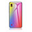 Custodia Silicone Specchio Laterale Sfumato Arcobaleno Cover LS2 per Samsung Galaxy A10