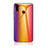 Custodia Silicone Specchio Laterale Sfumato Arcobaleno Cover LS2 per Samsung Galaxy A20s Arancione