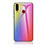 Custodia Silicone Specchio Laterale Sfumato Arcobaleno Cover LS2 per Samsung Galaxy A20s Rosa