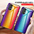 Custodia Silicone Specchio Laterale Sfumato Arcobaleno Cover LS2 per Samsung Galaxy A23 5G