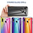 Custodia Silicone Specchio Laterale Sfumato Arcobaleno Cover LS2 per Samsung Galaxy A30