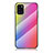 Custodia Silicone Specchio Laterale Sfumato Arcobaleno Cover LS2 per Samsung Galaxy A31 Rosa