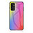 Custodia Silicone Specchio Laterale Sfumato Arcobaleno Cover LS2 per Samsung Galaxy F13 4G