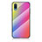 Custodia Silicone Specchio Laterale Sfumato Arcobaleno Cover LS2 per Samsung Galaxy M02