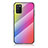 Custodia Silicone Specchio Laterale Sfumato Arcobaleno Cover LS2 per Samsung Galaxy M02s