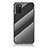 Custodia Silicone Specchio Laterale Sfumato Arcobaleno Cover LS2 per Samsung Galaxy M02s Nero