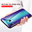 Custodia Silicone Specchio Laterale Sfumato Arcobaleno Cover LS2 per Samsung Galaxy M10S