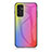 Custodia Silicone Specchio Laterale Sfumato Arcobaleno Cover LS2 per Samsung Galaxy M13 4G