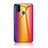 Custodia Silicone Specchio Laterale Sfumato Arcobaleno Cover LS2 per Samsung Galaxy M21