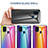 Custodia Silicone Specchio Laterale Sfumato Arcobaleno Cover LS2 per Samsung Galaxy M21s