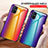 Custodia Silicone Specchio Laterale Sfumato Arcobaleno Cover LS2 per Samsung Galaxy M31s