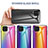 Custodia Silicone Specchio Laterale Sfumato Arcobaleno Cover LS2 per Samsung Galaxy M32 4G