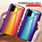 Custodia Silicone Specchio Laterale Sfumato Arcobaleno Cover LS2 per Samsung Galaxy M40S