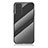 Custodia Silicone Specchio Laterale Sfumato Arcobaleno Cover LS2 per Samsung Galaxy Note 20 5G Nero