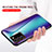 Custodia Silicone Specchio Laterale Sfumato Arcobaleno Cover LS2 per Samsung Galaxy Note 20 Ultra 5G