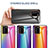 Custodia Silicone Specchio Laterale Sfumato Arcobaleno Cover LS2 per Samsung Galaxy Note 20 Ultra 5G