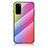 Custodia Silicone Specchio Laterale Sfumato Arcobaleno Cover LS2 per Samsung Galaxy S20 5G