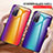 Custodia Silicone Specchio Laterale Sfumato Arcobaleno Cover LS2 per Samsung Galaxy S20 FE 5G