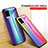 Custodia Silicone Specchio Laterale Sfumato Arcobaleno Cover LS2 per Vivo V20