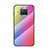 Custodia Silicone Specchio Laterale Sfumato Arcobaleno Cover LS2 per Xiaomi Mi 10i 5G Rosa