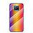 Custodia Silicone Specchio Laterale Sfumato Arcobaleno Cover LS2 per Xiaomi Mi 10T Lite 5G Arancione