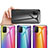 Custodia Silicone Specchio Laterale Sfumato Arcobaleno Cover LS2 per Xiaomi Poco M3