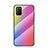 Custodia Silicone Specchio Laterale Sfumato Arcobaleno Cover LS2 per Xiaomi Poco M3 Rosa