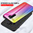 Custodia Silicone Specchio Laterale Sfumato Arcobaleno Cover LS2 per Xiaomi Redmi 9 Prime India