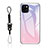 Custodia Silicone Specchio Laterale Sfumato Arcobaleno Cover M01 per Apple iPhone 13 Mini Rosa