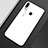 Custodia Silicone Specchio Laterale Sfumato Arcobaleno Cover M01 per Huawei Enjoy 9 Plus Bianco