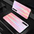 Custodia Silicone Specchio Laterale Sfumato Arcobaleno Cover M01 per Huawei P20 Pro