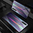 Custodia Silicone Specchio Laterale Sfumato Arcobaleno Cover M01 per Huawei P20 Pro Argento