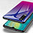 Custodia Silicone Specchio Laterale Sfumato Arcobaleno Cover M01 per Huawei P30