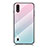 Custodia Silicone Specchio Laterale Sfumato Arcobaleno Cover M01 per Samsung Galaxy A01 SM-A015