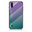 Custodia Silicone Specchio Laterale Sfumato Arcobaleno Cover M01 per Samsung Galaxy A01 SM-A015 Multicolore