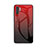Custodia Silicone Specchio Laterale Sfumato Arcobaleno Cover M01 per Samsung Galaxy Note 10 Plus 5G Rosso